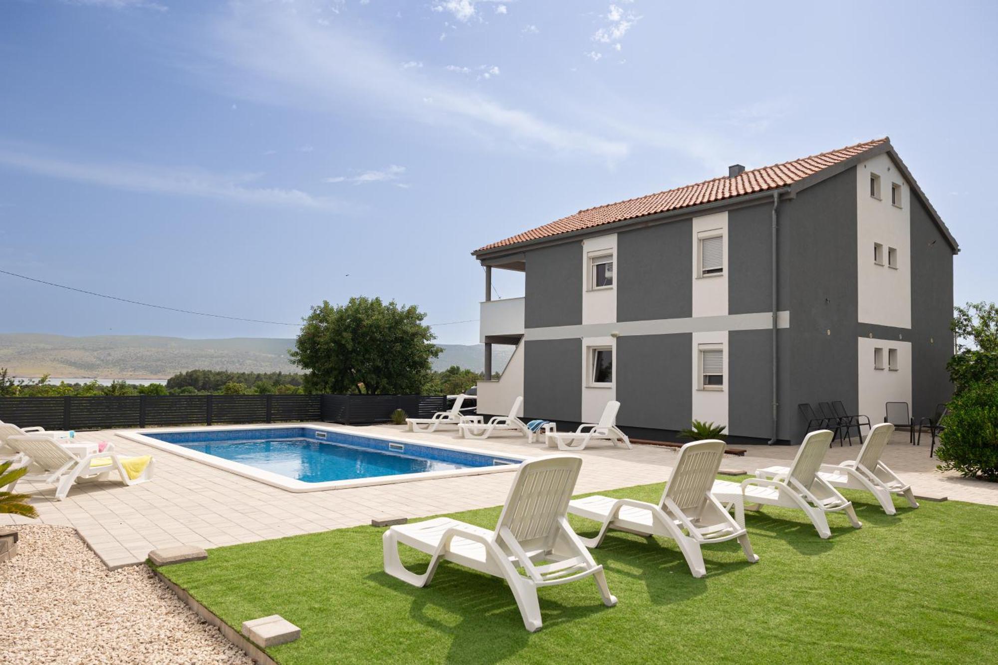 Apartments Zanic With Private Swimming Pool And Sea View Starigrad Paklenica Eksteriør bilde
